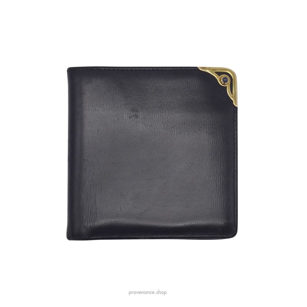 🔴 Cartier Saphir 24K Bifold Wallet - Navy Blue Leather